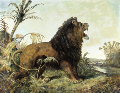 Picture of A LION IN A JUNGLE