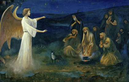 Picture of ANGEL ANNOUNCING THE BIRTH OF CHRIST TO SHEPHERDS