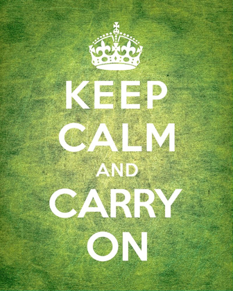 Picture of KEEP CALM AND CARRY ON - VINTAGE GREEN