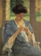 Picture of AUGUSTA SEWING BEFORE A WINDOW 1910