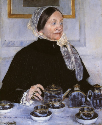 Picture of LADY AT THE TEA TABLE 1883