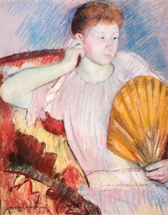 Picture of PORTRAIT OF A WOMAN WITH A FAN