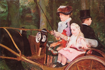 Picture of WOMAN AND CHILD DRIVING 1879