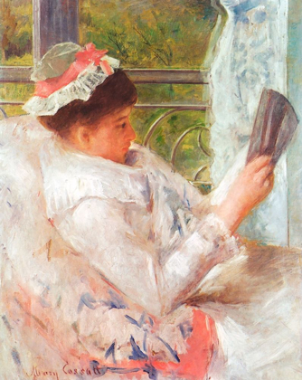 Picture of WOMAN READING-LYDIA 1878