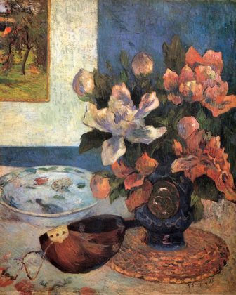 Picture of STILL LIFE WITH PEONIES AND MANDOLIN