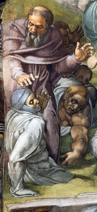 Picture of DETAIL FROM THE LAST JUDGEMENT (A TONSURED PRIEST)