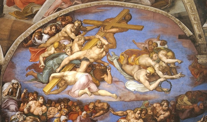 Picture of DETAIL FROM THE LAST JUDGEMENT (ANGELS CARRYING THE CROSS)