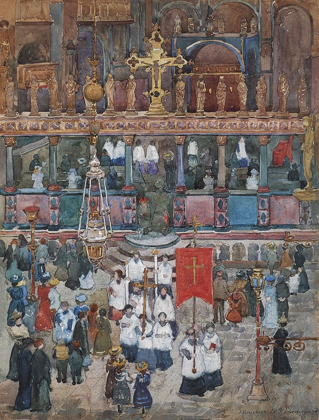 Picture of EASTER PROCESSION AT ST MARKS 1899