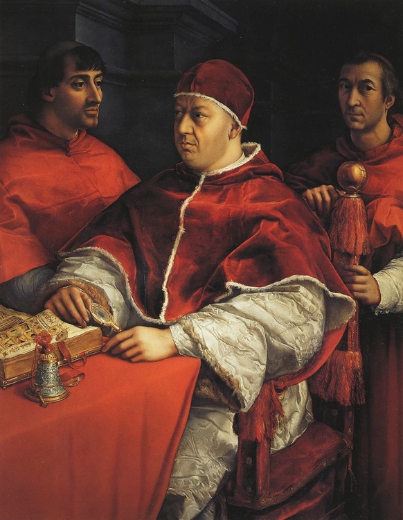 Picture of LEO X WITH CARDINALS DE MEDICI AND DE ROSSI