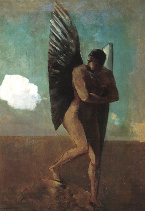 Picture of FALLEN ANGEL LOOKING AT A CLOUD