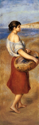 Picture of GIRL WITH A BASKET OF FISH