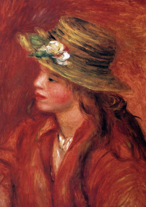 Picture of GIRL WITH STRAW HAT
