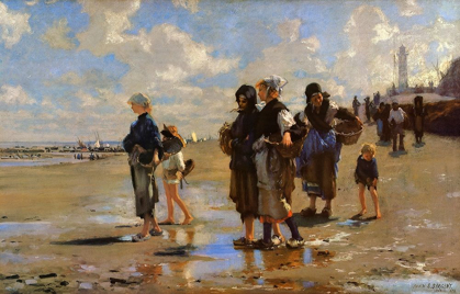 Picture of THE OYSTER GATHERERS OF CANCALE