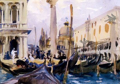 Picture of THE PIAZZETTA WITH GONDOLAS, 1902-04