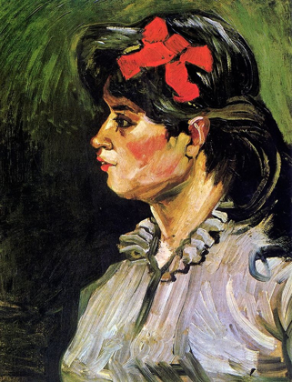 Picture of YOUNG WOMAN WITH RIBBON