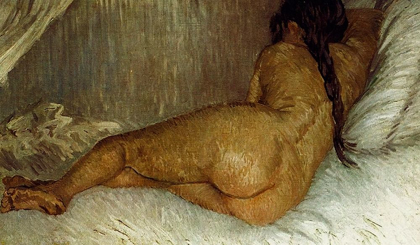 Picture of BACK NUDE WOMAN RECLINING