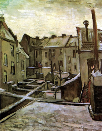 Picture of BACKYARDS OLD HOUSES ANTWERP SNOW