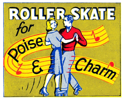 Picture of ROLLER SKATE FOR POISE AND CHARM