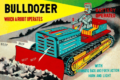 Picture of BULLDOZER WHICH A ROBOT OPERATES