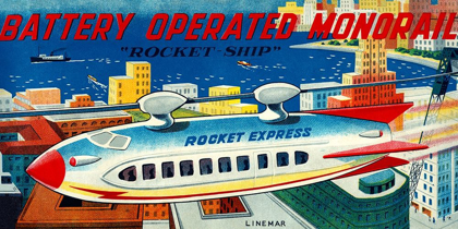 Picture of BATTERY OPERATED MONORAIL "ROCKET SHIP"