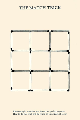 Picture of THE MATCH TRICK - TWO PERFECT SQUARES