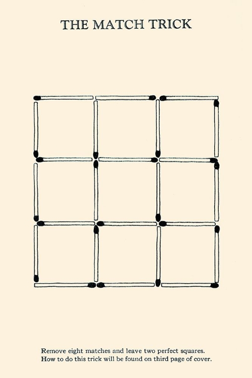 Picture of THE MATCH TRICK - TWO PERFECT SQUARES