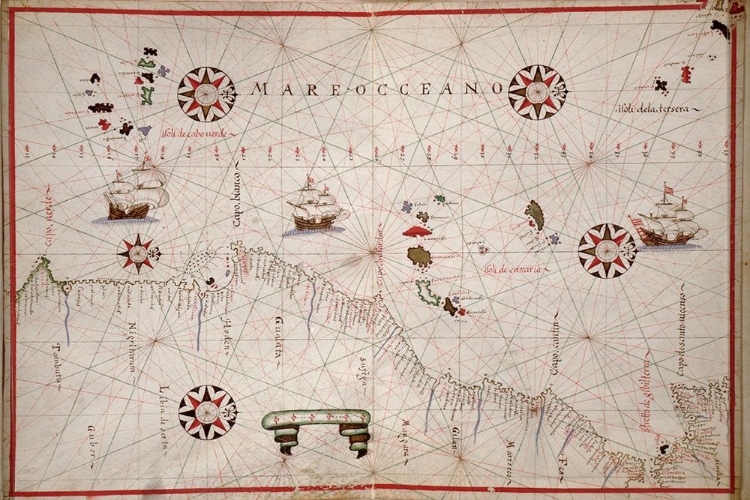 Picture of PORTOLAN MAP OF THE AFRICAN COAST
