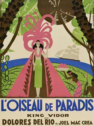 Picture of VINTAGE FILM POSTERS: BIRD OF PARADISE "LOISEAU DE PARADIS"