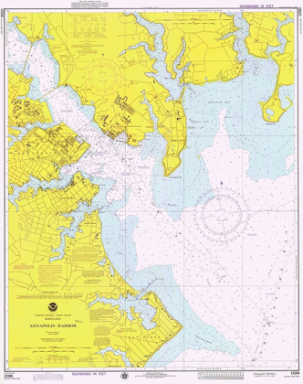 Picture of NAUTICAL CHART - ANNAPOLIS HARBOR CA. 1975