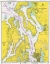 Picture of NAUTICAL CHART - ADMIRALTY INLET AND PUGET SOUND TO SEATTLE CA. 1975