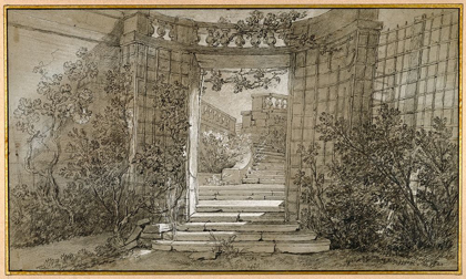 Picture of LANDSCAPE WITH A STAIRCASE AND A BALUSTRADE, CA. 1744-47