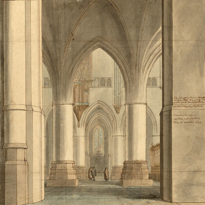 Picture of THE CHOIR AND NORTH AMBULATORY OF THE CHURCH OF SAINT BAVO, HAARLEM, 1634