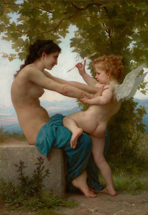 Picture of A YOUNG GIRL DEFENDING HERSELF AGAINST EROS