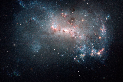 Picture of STELLAR FIREWORKS ABLAZE IN GALAXY NGC 4449