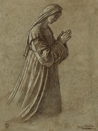 Picture of STUDY OF THE VIRGIN (RECTO); STUDY OF THE VIRGIN AND OF HANDS (VERSO)