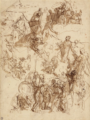 Picture of SHEET OF STUDIES FOR THE MARTYRDOM OF SAINT GEORGE