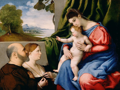 Picture of MADONNA AND CHILD WITH TWO DONORS