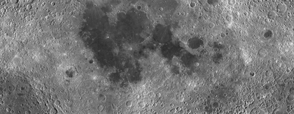 Picture of UNMARKED MAP OF THE MOON, PROJECTION
