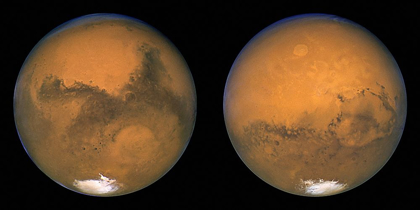 Picture of TWO SIDES OF MARS, AUG. 23, 2003