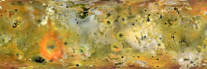 Picture of SURFACE OF IO COMPOSITE FROM GALLILEO MISSION
