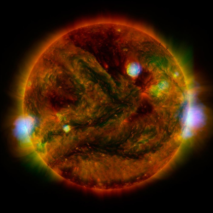 Picture of THE SUN, TAKEN BY NUSTAR, APRIL 29, 2015