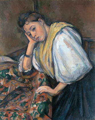 Picture of YOUNG ITALIAN WOMAN AT A TABLE