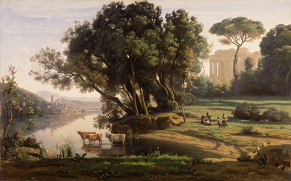 Picture of ITALIAN LANDSCAPE (SOLEIL LEVANT)