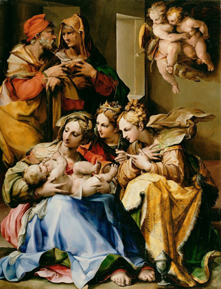 Picture of HOLY FAMILY WITH SAINTS ANNE, CATHERINE OF ALEXANDRIA, AND MARY MAGDALENE
