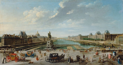 Picture of A VIEW OF PARIS FROM THE PONT NEUF