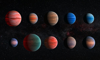 Picture of ARTIST IMPRESSION OF HOT JUPITER EXOPLANETS - UNANNOTATED