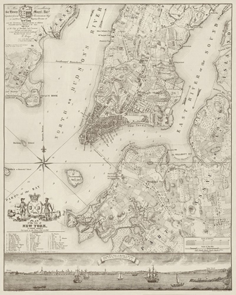 Picture of PLAN OF THE CITY OF NEW YORK, COPIED FROM THE RATZER MAP. SURVEYED IN THE YEARS 1766-1767.