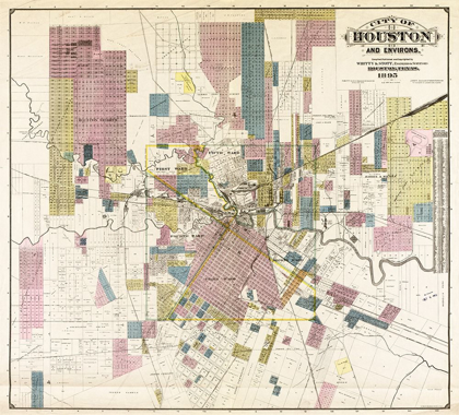 Picture of CITY OF HOUSTON AND ENVIRONS, 1895