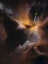 Picture of A NEWBORN STAR SHOOTS TWIN JETS OUT INTO SPACE