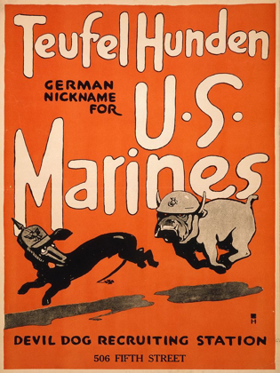 Picture of TEUFEL HUNDEN, GERMAN NICKNAME FOR U.S. MARINES, 1917